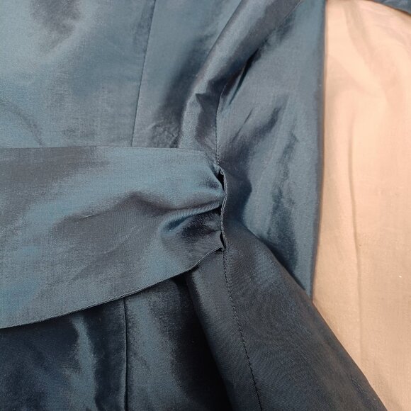 now $110 Size 10 Thai Silk Marisa Baratelli Wrap-around Top - Picture 12 of 15